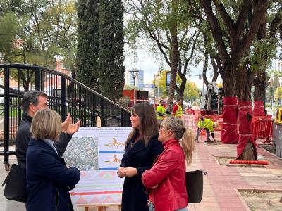 Aceras renovadas en la Avenida de los Pinos: Murcia mejora la accesibilidad para todos